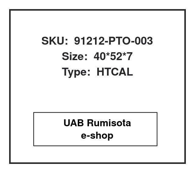 91212-PTO-003,91212-PTO-003,91212-PTO-003,AH2342G, 610309