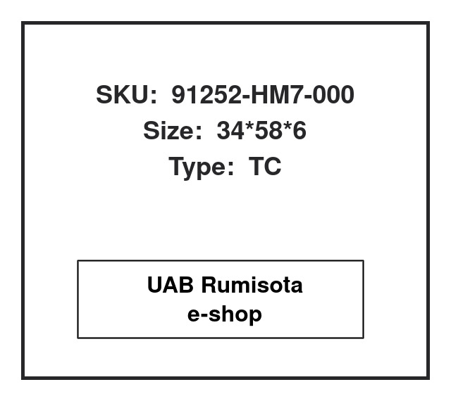 91252-HM7-000,91252-HM7-000,91252-HM7-000, 609070