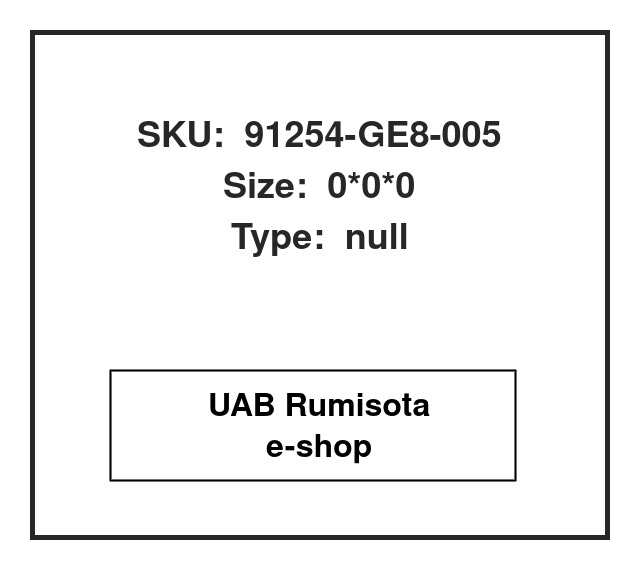 91254-GE8-005,91254-GE8-005, 615721