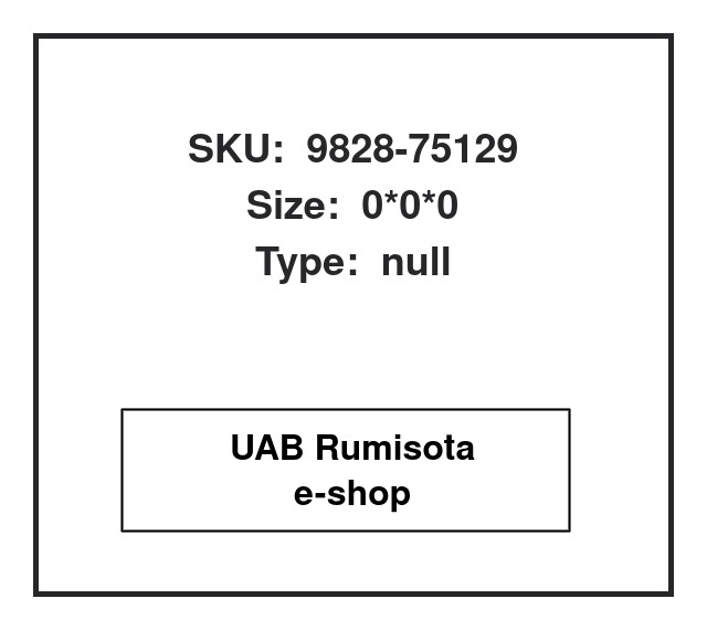 9828-75129,9828-75129,9828-75129,AH3618M, 609642