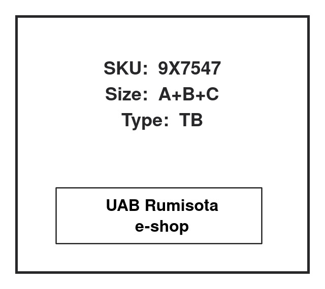 9X7547,9X7547, 548510