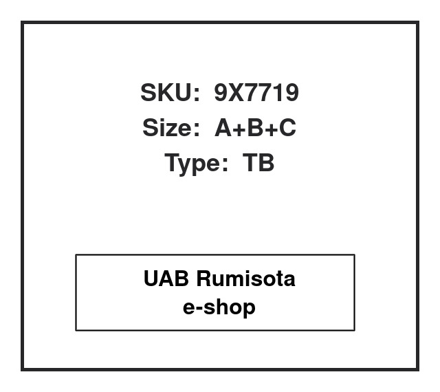 9X7719,9X7719, 548511