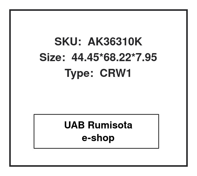 CR17485,CR17485,CR17484,AK36310K, 648968