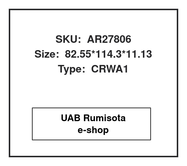 CR32441,CR32441,CR32448,AR27806,AR27806R,AR-30287,XAO59741,11X19090A,21X74546A,7F6885,5M0278, 649289