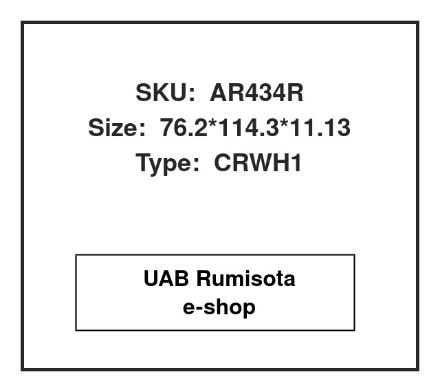 CR30087,CR30087,AR434R,AR91757,PTFAR434R,6H3999, 649255