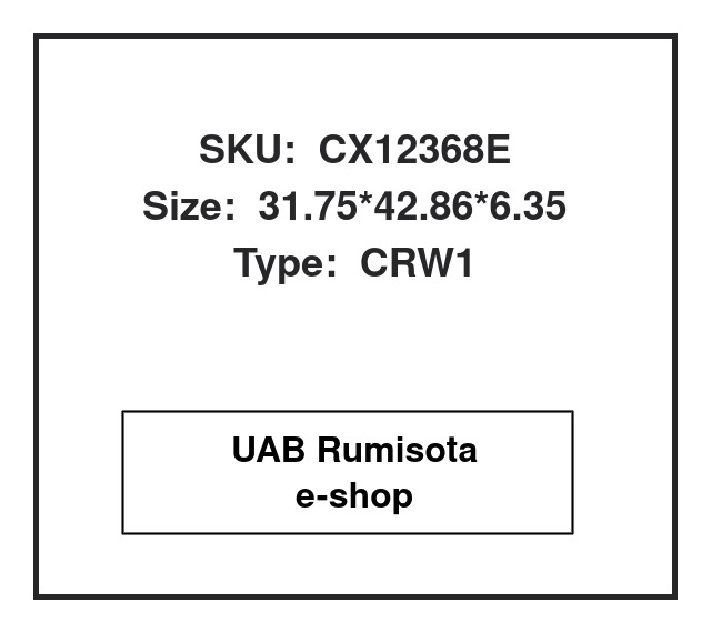 CR12336,CR12336,CX12368E,C4008,C4008E,XAK2019,XAK2019A,31X11490A,687-04-242-40,2K8341,4N4393, 648789