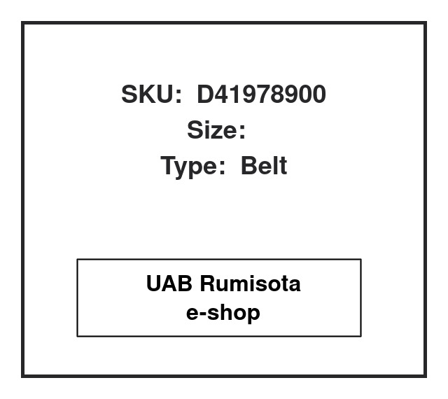 323544,D41978900,0323544,41978900,, 599151