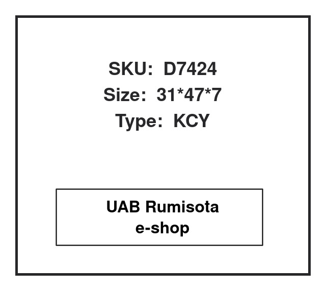 D7424,25-1378, 91252-MCJ-003 (91252MCJ003), 91253-MFL-003 (91253MFL003), 93106-31001-00 (931063100100), 501161