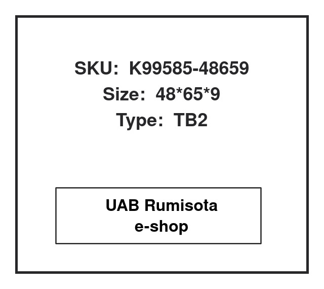 K99585-48659,K99585-48659,K99585-48659, 608901