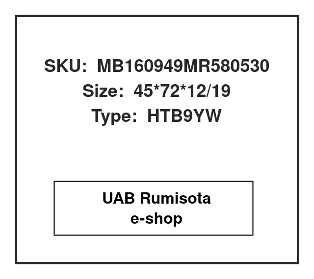 MB160949MR580530,MB160949/MR580530,MB160949/MR580530,MB160949, 608502