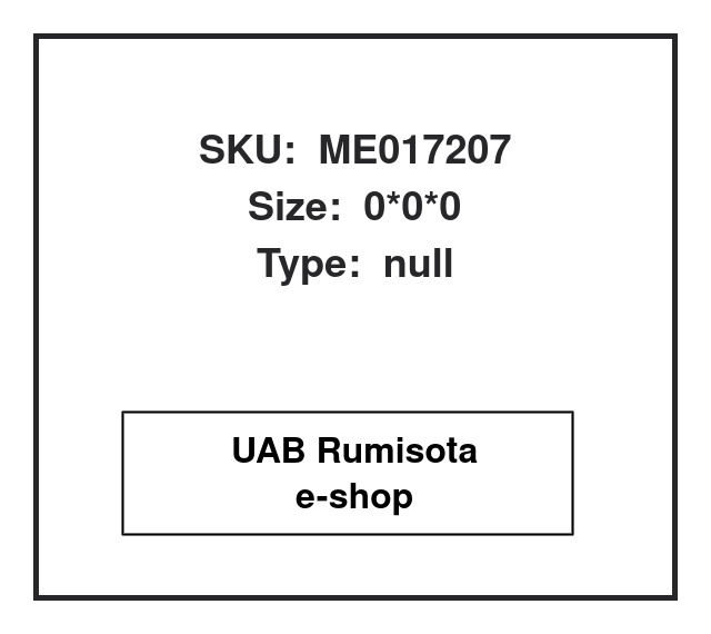 ME017207,ME 017207, 615915