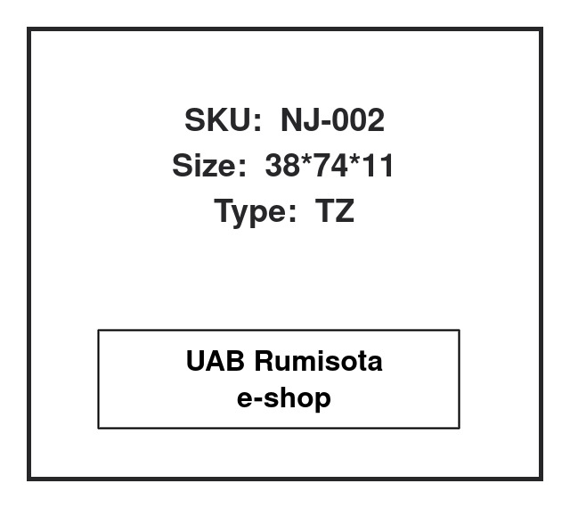 NJ-002,90311-38047, 90311-38047, G070119, T1067, 95GDS-39741111R, 19016639B, K90311-38047,102975N,102975,102975V,NJ002,NJ 002,T1067,NJ013,NJ 013,NJ435,NJ 435, 26088