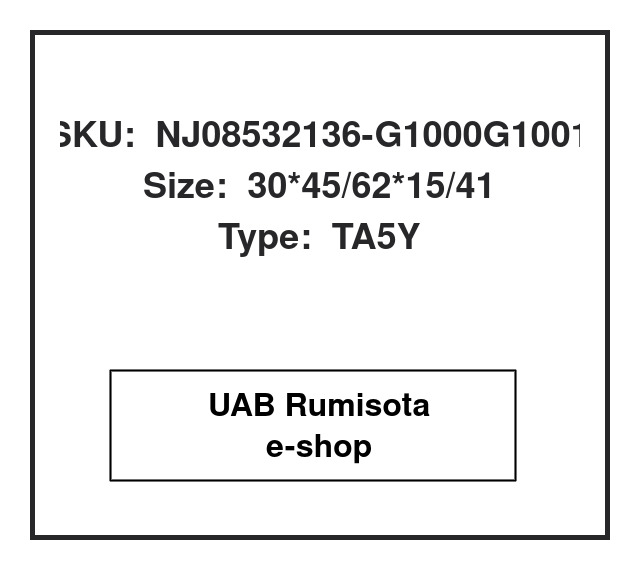 NJ08532136-G1000G1001,NJ085    32136-G1000 G1001,NJ085    32136-G1000 G1001, 608836