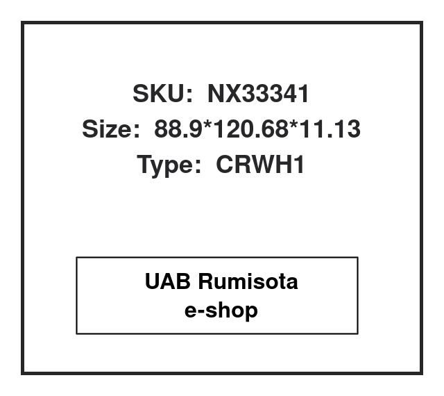 CR35012,CR35012,NX33341,2D9568,2F5885,3X2924,6X2924,2B8056,1X8540, 649318