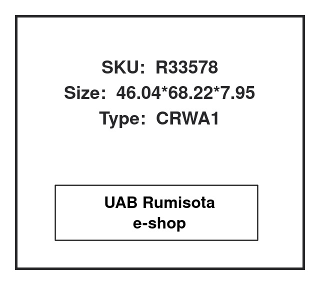 CR18114,CR18114,R33578,R33578R,12X14345B,12X39944A,4D6592, 648993